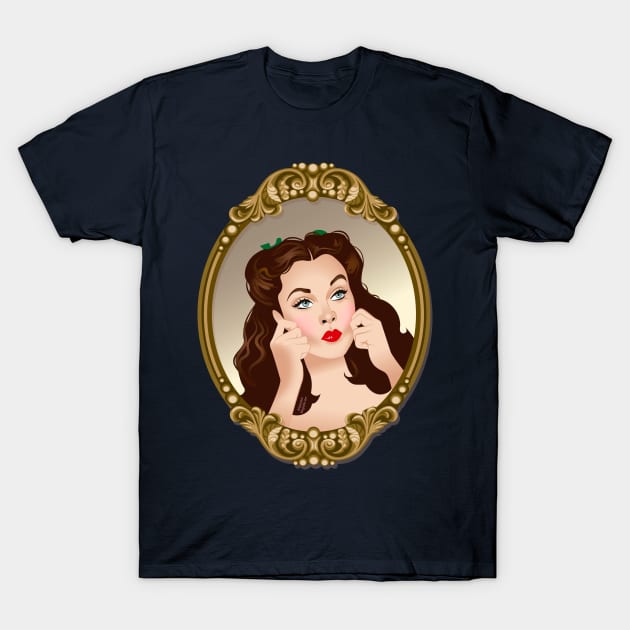 Scarlett mirror T-Shirt by AlejandroMogolloArt